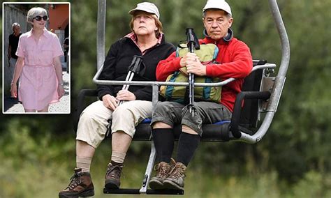 Angela Merkel looking glum during holiday with husband | Daily Mail Online