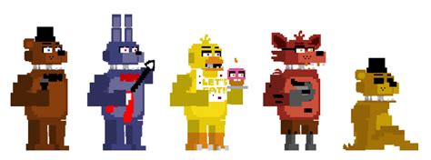 FNaF 4 Minigame Styled FNaF 1 Animatronics by Pipsqueak737 on DeviantArt