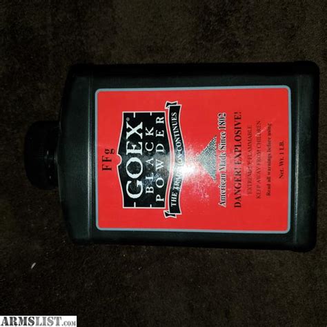 ARMSLIST - For Sale: GOEX 2f black powder