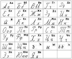 Russian cursive | Learn Russian online