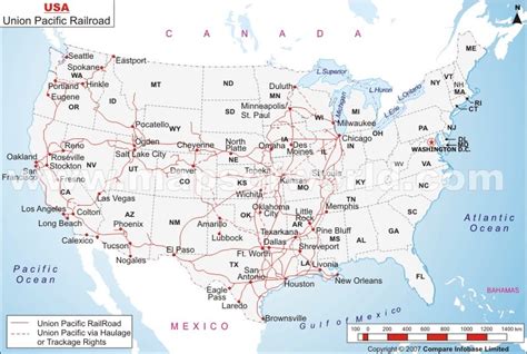 Union Pacific Railroad Map