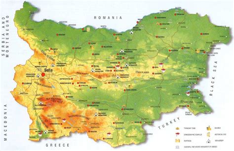 Map of Bulgaria