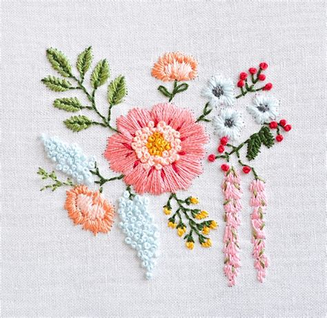 20+ Flower Embroidery Patterns - Cutesy Crafts