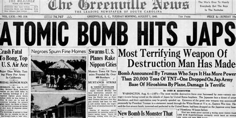 In 1945, atomic bomb hits Hiroshima