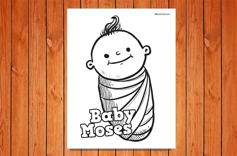 'Baby Moses' Printable • MinistryArk