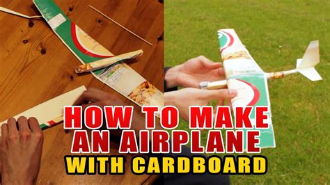 How to make an airplane with cardboard (glider) - YouTube