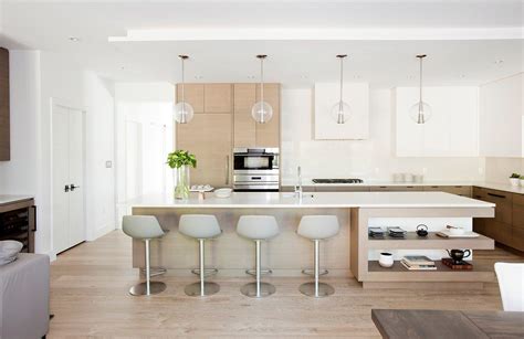 White kitchen with wood accents