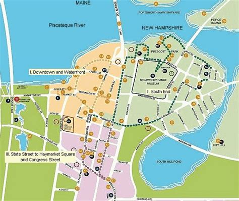 Map Of Downtown Portsmouth Nh - Big Bus Tour Map