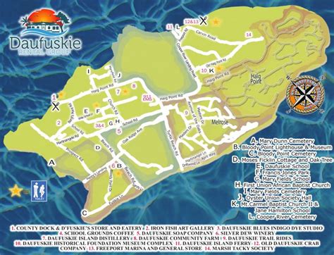 Daufuskie Island Tourist Map - Ontheworldmap.com