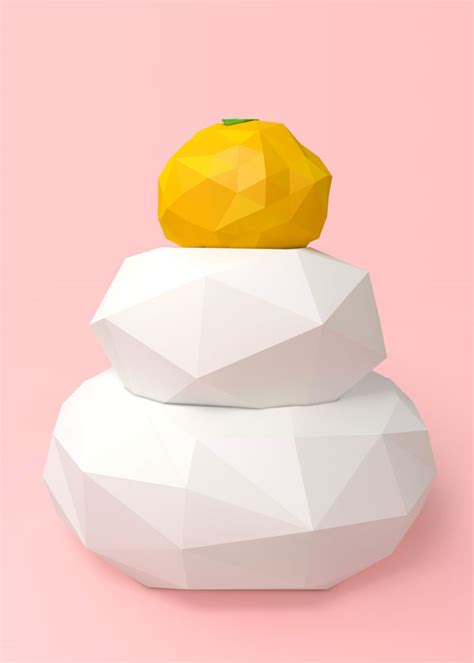 Study : kagami mochi on Behance