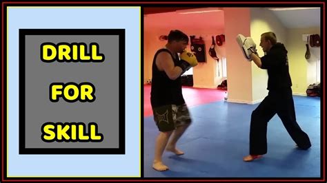 Boxing Combination Drill for Skill on the Pads - YouTube