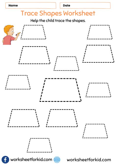 Trapezoid - WorksheetForKid