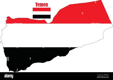 Yemen Map and Flag Stock Vector Image & Art - Alamy