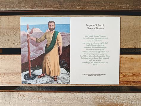 St. Joseph PRAYER CARD | Etsy