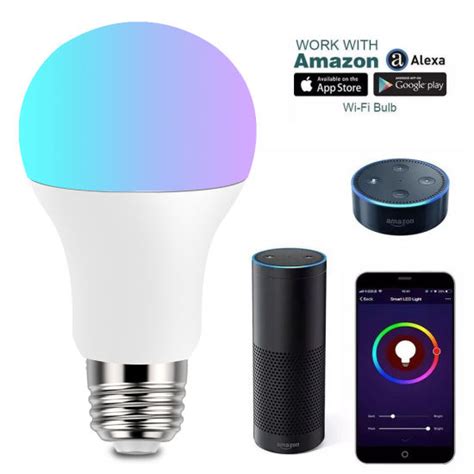 China Tuya RGB+W LED WiFi Bulb 10W Smart WiFi RGB LED Lamp APP Control WiFi Tuya Smart Light ...