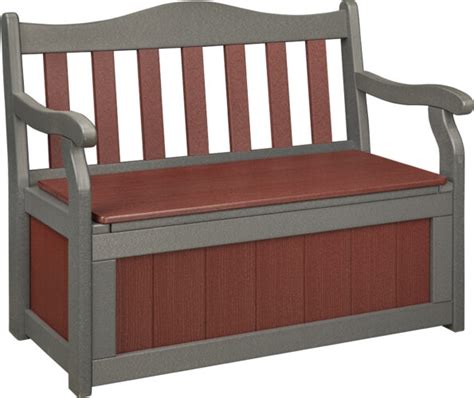 4' Polywood Garden Bench with Storage - Weaver Furniture Sales