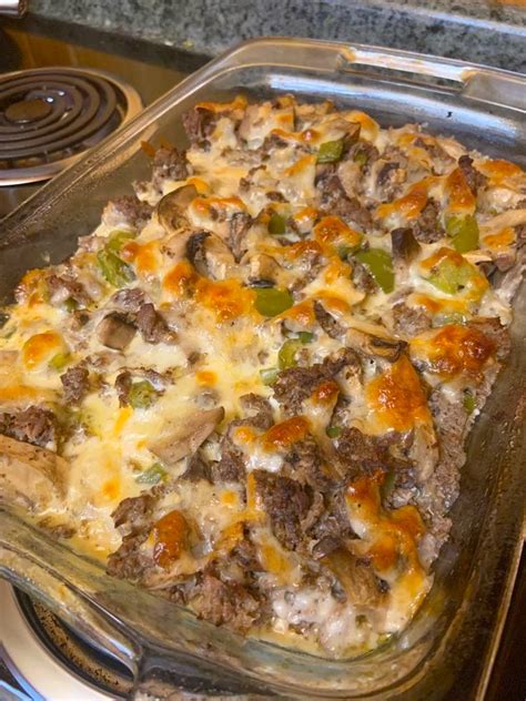 Keto Low-Carb Philly Cheese Steak Casserole - Joki's Kitchen