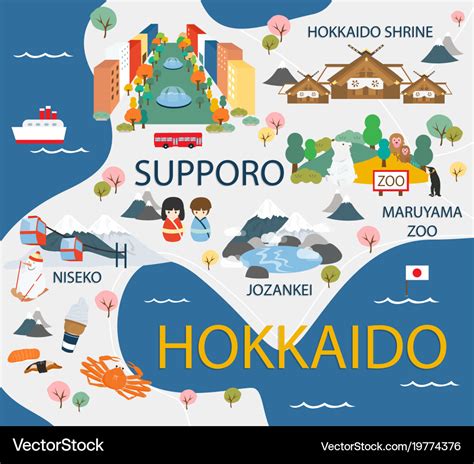 Tourist Map Of Hokkaido