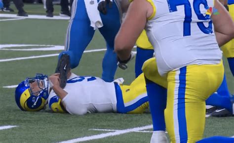 Rams QB Matthew Stafford suffers scary-looking injury vs. Detroit Lions [Video] - Detroit Sports ...