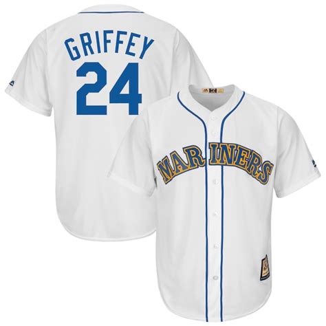 Men's Seattle Mariners Ken Griffey Jr. Majestic White Big & Tall ...