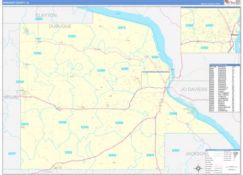 Dubuque Zip Code Map - Blanch Sherline