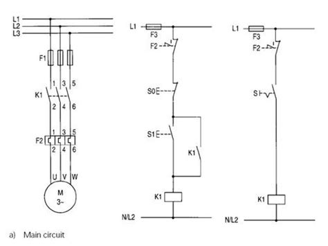 Typical circuit diagram of Direct On Line starter – PLC Tutorial Point