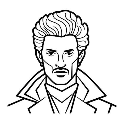 Cool 80S Style Coloring - Coloring Page