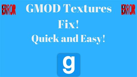 GMOD Textures Fix Errors Download 2017 - CSS Textures and Maps - YouTube