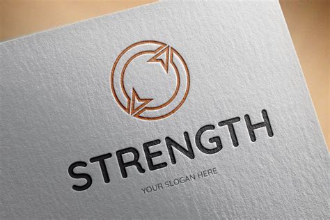 Strength Logo Template | Illustrator Templates ~ Creative Market