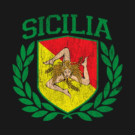 Sicilian Crest - Sicilian - T-Shirt | TeePublic