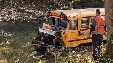 Pennsylvania school bus carrying 29 students plunges into creek, crash ...