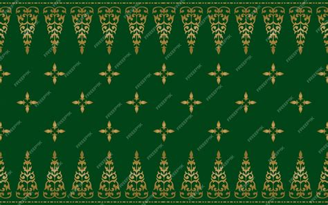 Premium Vector | Malay Riau Batik Songket, Weaving Corak Motif Pucuk Rebung, Melayu patterns on ...