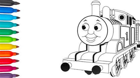 Thomas and Friends Coloring pages | Thomas the Tank Engine Coloring Book | - YouTube