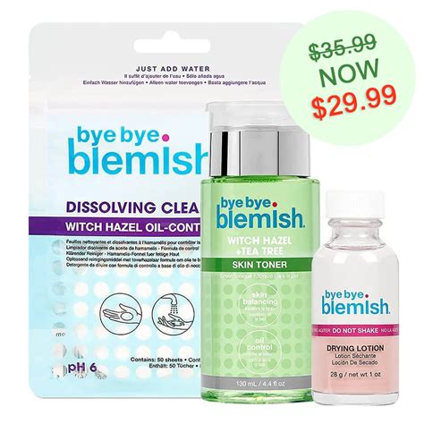 Bye Bye Blemish Clear Skin Treatment Bundles SkinCare Treatment Regimen ...