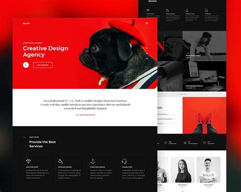 Creative Design Agency Website Template – Download PSD