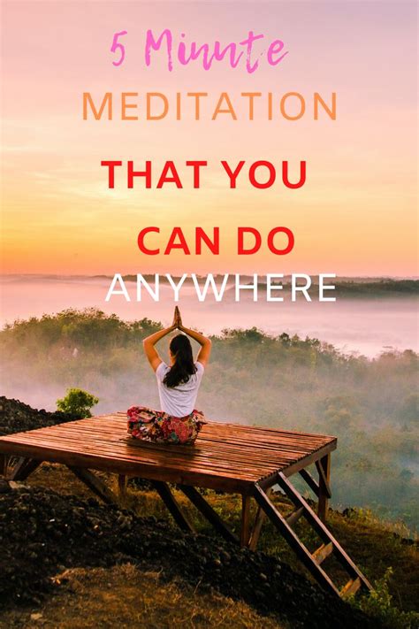 5 Minute Meditation That You Can Do Anywhere | 5 minute meditation ...