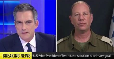 News Anchor Ends Interview After IDF Spokesman Contradicts Gaza Claims