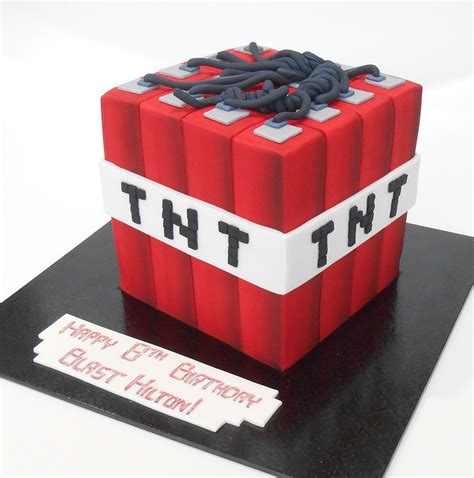 3D Minecraft TNT Birthday Cake - by Nada's Cakes Canberra | Cake images, Minecraft, Cake