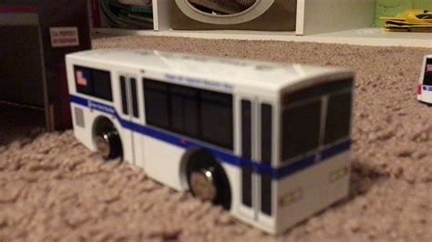 My MTA Mini Articulated M34 Bus Toy Unboxing - YouTube