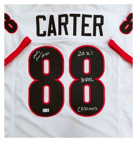 / Jalen Carter Georgia Bulldogs Autographed Jersey with Inscription ...