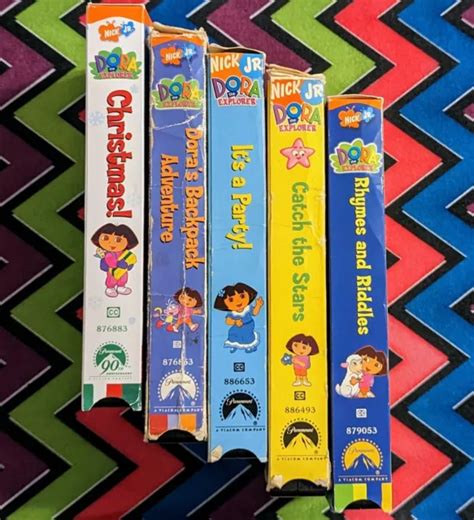 LOT OF (5) Dora The Explorer VHS Tapes - Nick Jr. Children's Cartoon ...