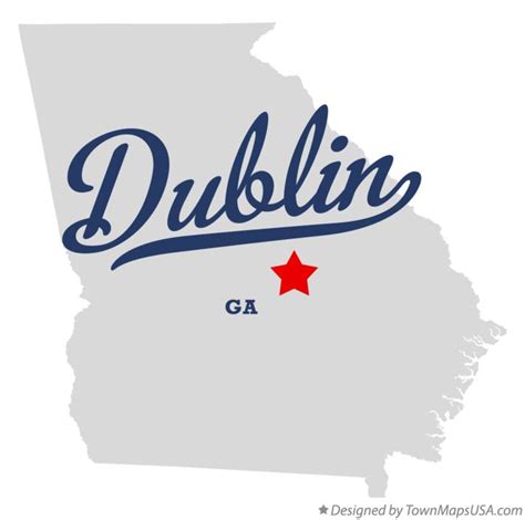 Map of Dublin, GA, Georgia