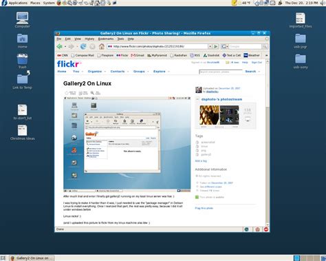 Linux Screenshot of a Linux Screenshot | From a comment I le… | Flickr