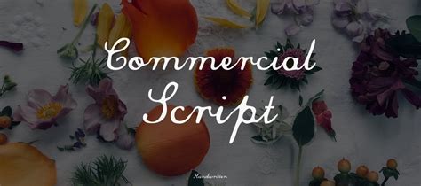 Commercial Script Font Download | Free Font.Download