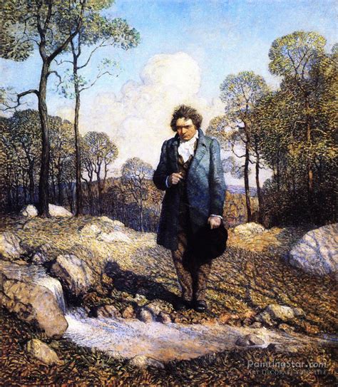 Beethoven And Nature Artwork By Newell Convers (n.c.) Wyeth Oil Painting & Art Prints On Canvas ...