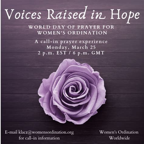 Women's Ordination Worldwide (WOW) Prayer — Women's Ordination Worldwide