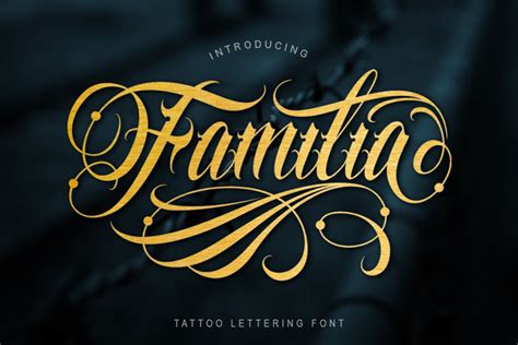 Familia Tattoo Lettering Font - iFonts.xyz