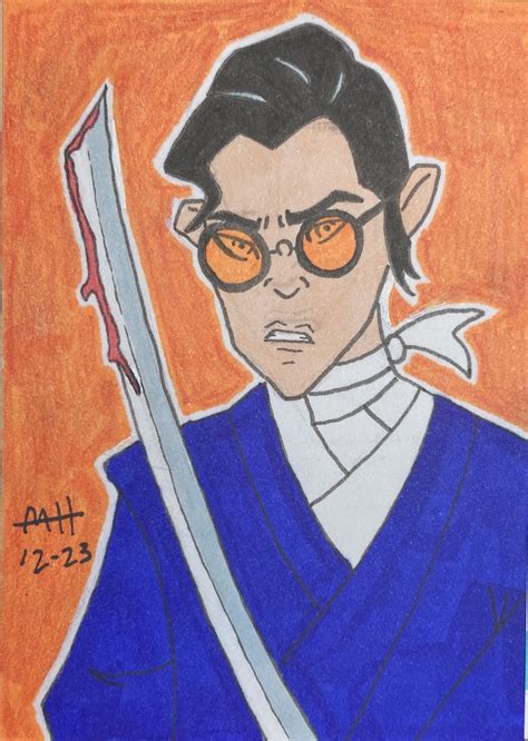 Blue Eye Samurai sketch card by JK-Antwon on DeviantArt