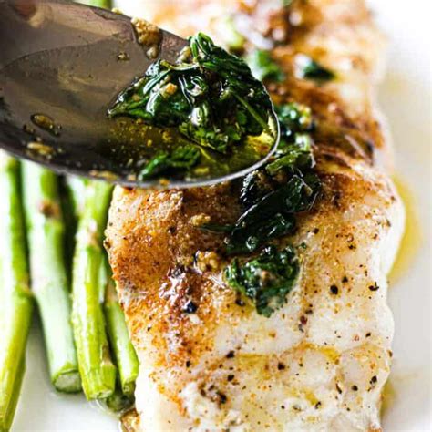 Pan seared grouper with lemon butter - The Top Meal