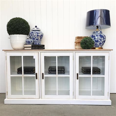 Spring Has Sprung Visit our store today!! Our Hamptons Glass Door Sideboard is a timely Spring ...